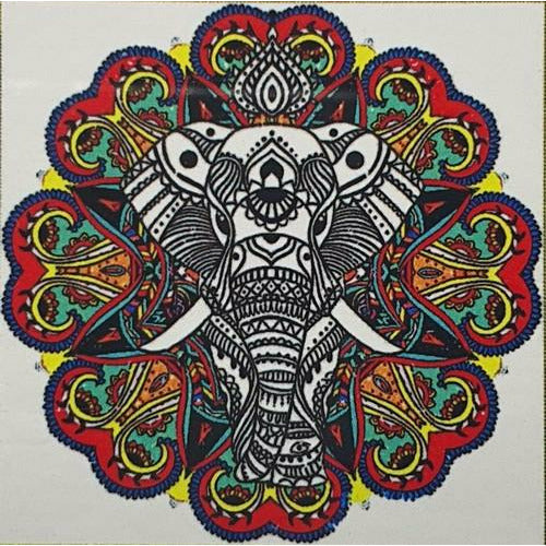 Diamond Art Kit 30x30cm Mandala Elephant - Dollars and Sense
