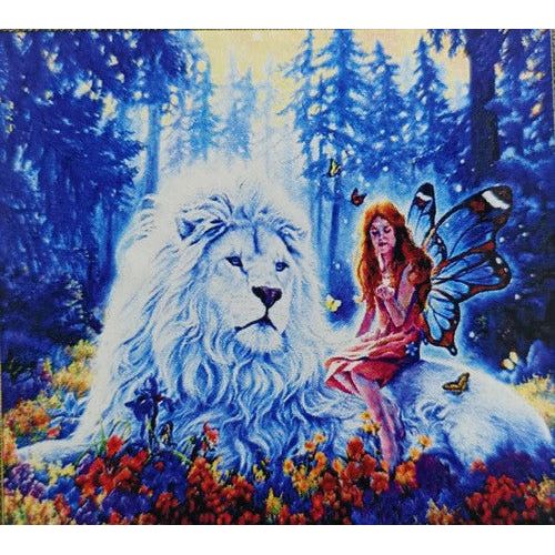 Diamond Art Kit - 30x40cm Lion & Fairy - Dollars and Sense