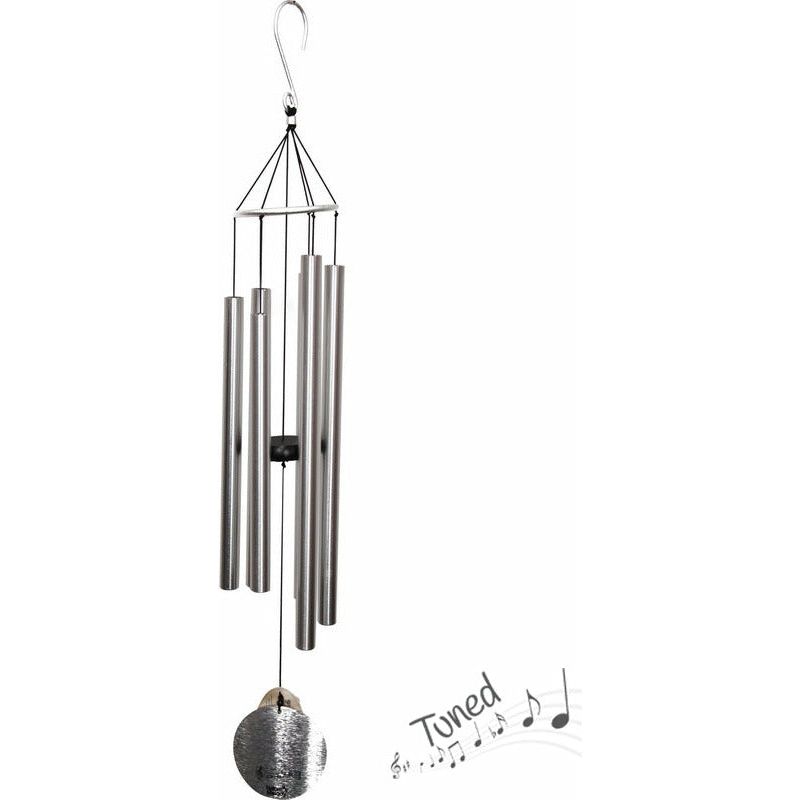 Silver Tuned Wind Chime - 100cm - Dollars and Sense