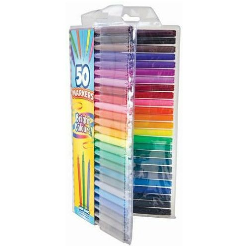 Coloured Markers - 50 Pack 1 Piece - Dollars and Sense