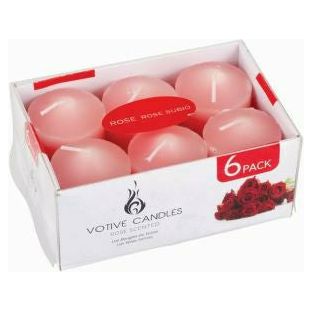 Votive Candle Scented Pink, Purple, White or Green 6Pk - Dollars and Sense