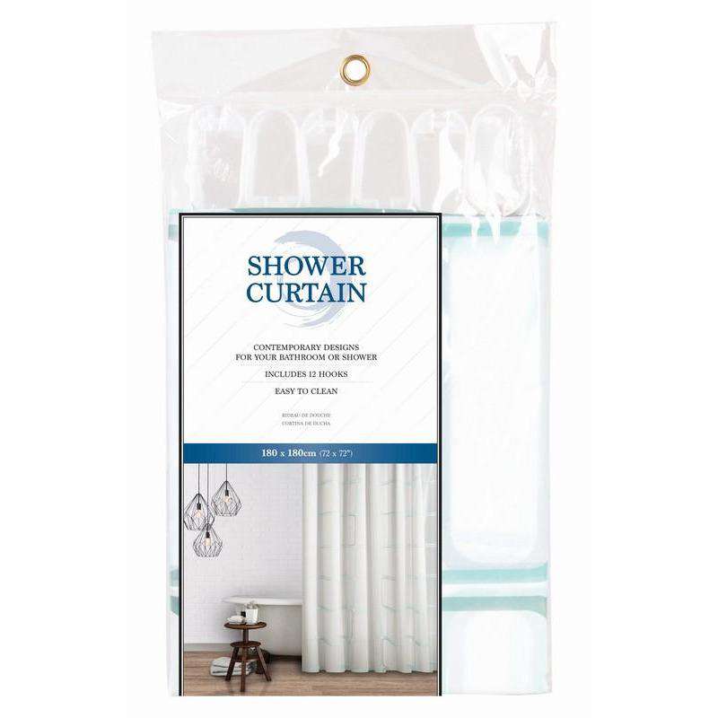Shower Curtain Asstd with 5 Different Prints - Dollars and Sense