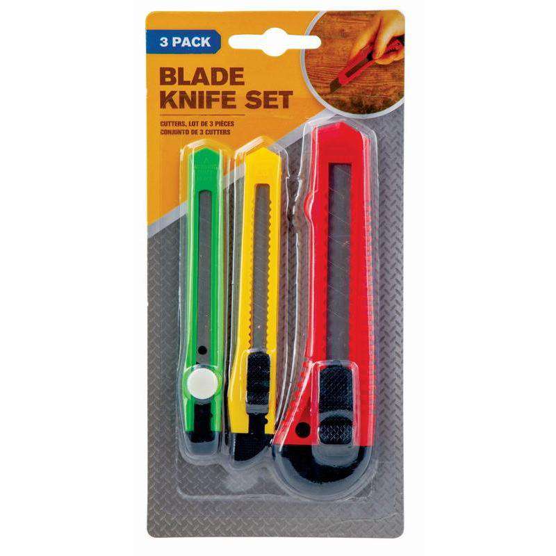 Blade Knife Box Cutter - 3 Piece Set - Dollars and Sense