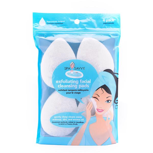 SpaSavvy Facial Cleans Pad - 4 Pack 1 Piece - Dollars and Sense