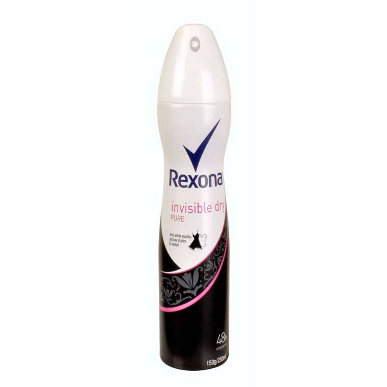 Rexona Body Spray Invisible Dry Pure Women - 220ml 1 Piece - Dollars and Sense
