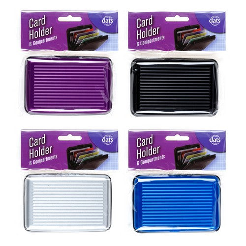 Aluminium Card Holder Case - 1 Piece Assorted - Dollars and Sense