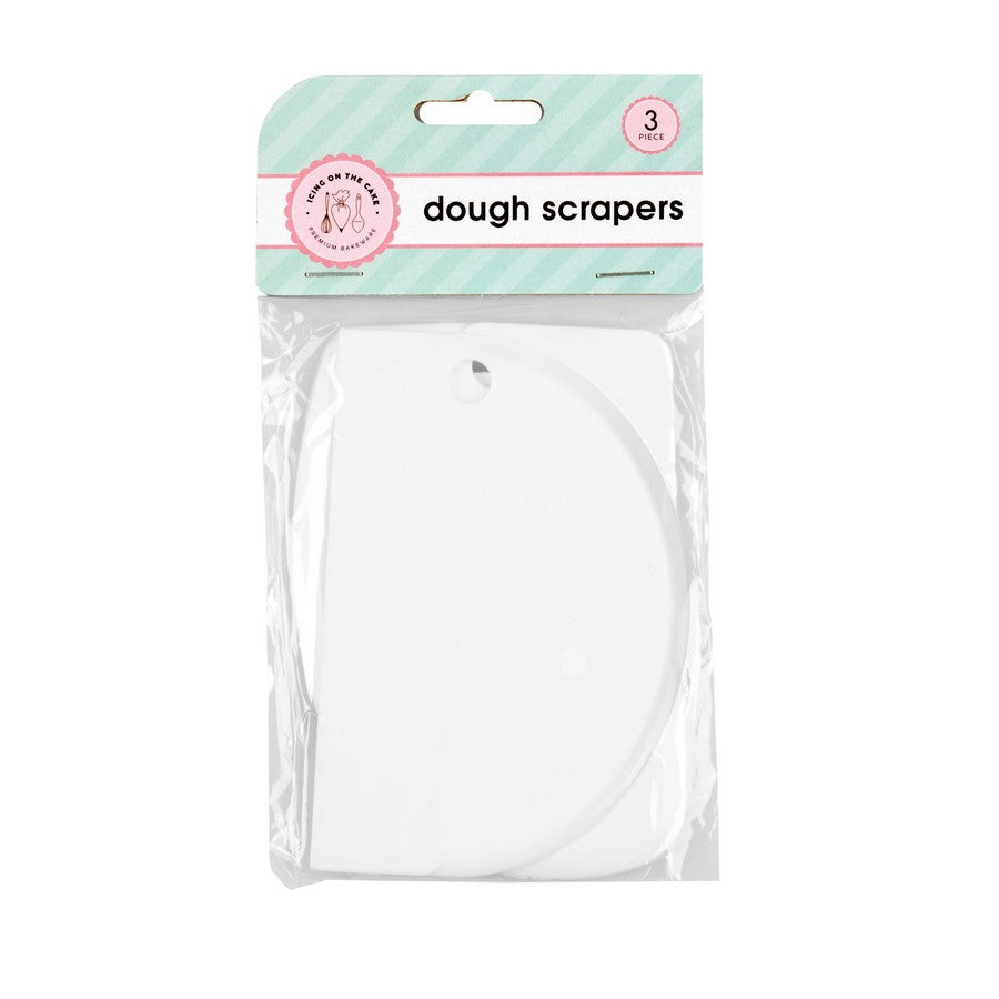 Cake Dough Scrapers - White SKU 60305 - Dollars and Sense
