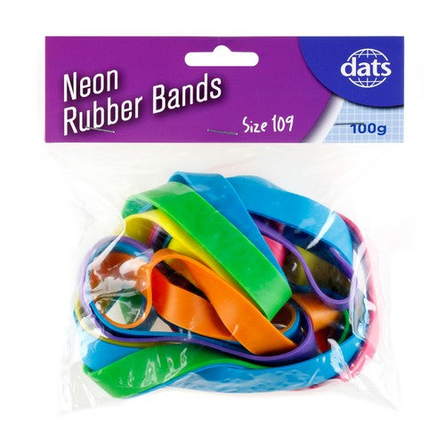 Neon Rubber Band Size 109 - 228x15mm 100g 1 Piece - Dollars and Sense
