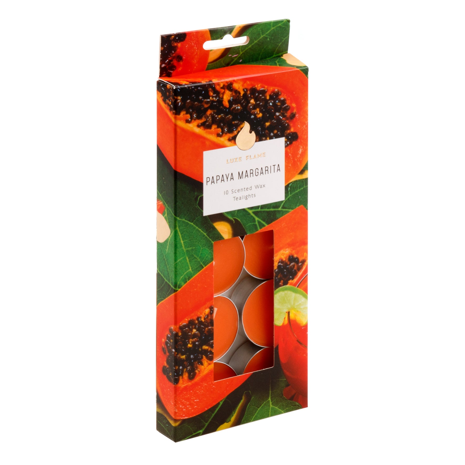 Scented Wax Tealights Papaya Margarita - Dollars and Sense