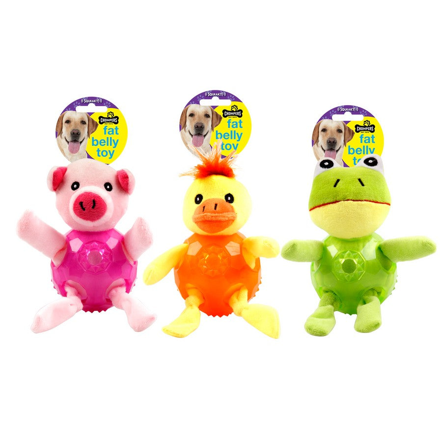 Dog Toy Squeaky Big Belly Animal - Dollars and Sense