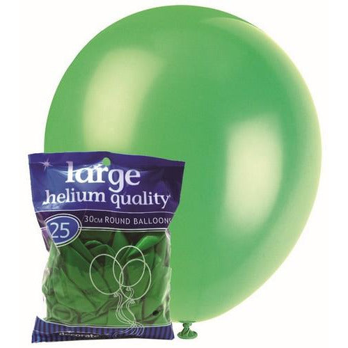 Deep Lime Green - 25 x 30cm (12) Decorator Balloons