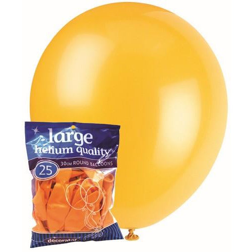 Mango - 25 x 30cm (12) Decorator Balloons