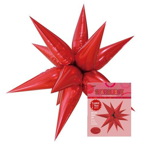 Glitz Starburst Red 70cm (27.5)
