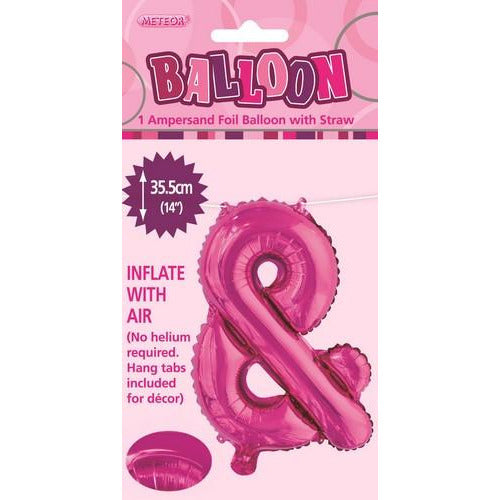 Hot Pink & Alphabet Foil Balloon 35cm Default Title