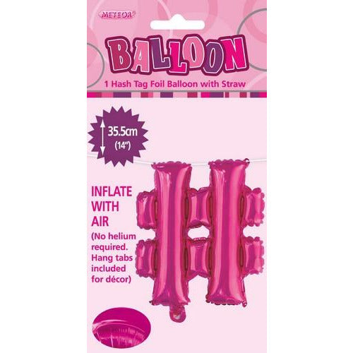 Hot Pink # Alphabet Foil Balloon 35cm Default Title