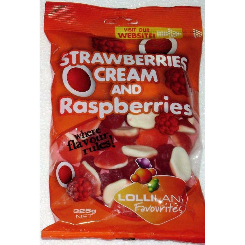 Lolliland Strawberry Cream Rasberry 200g