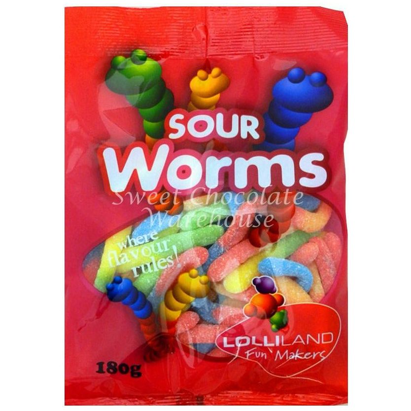 Lolliland - Sour Worms SKU 35046 - Dollars and Sense