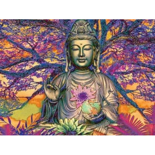 Diamond Art Kit 30x30cm Buddha Tree Default Title