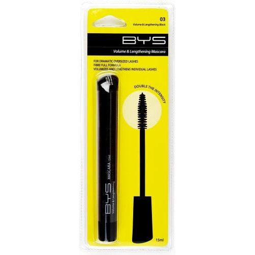 BYS Mascara Volume and Lengthening Extreme Black - 15ml 1 Piece - Dollars and Sense