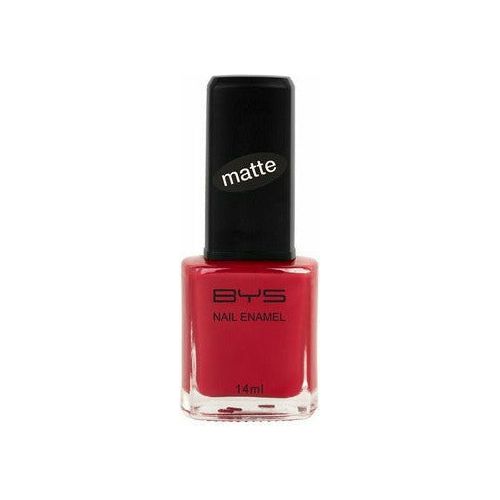 BYS Nail Polish Matte Red - 14ml 1 Piece - Dollars and Sense