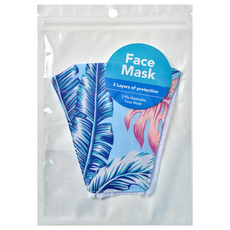 Face Mask Disposable 3 Ply Tropical - 1 Piece - Dollars and Sense