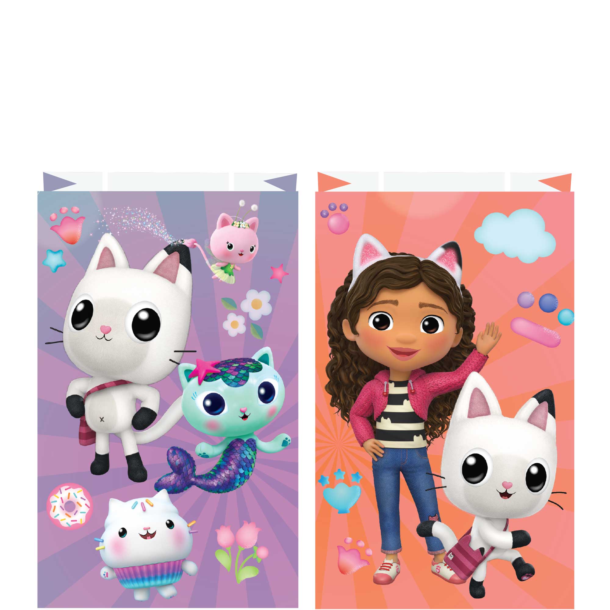 Gabbys Dollhouse Paper Kraft Bags - 21x13x8cm 8 Pack Default Title