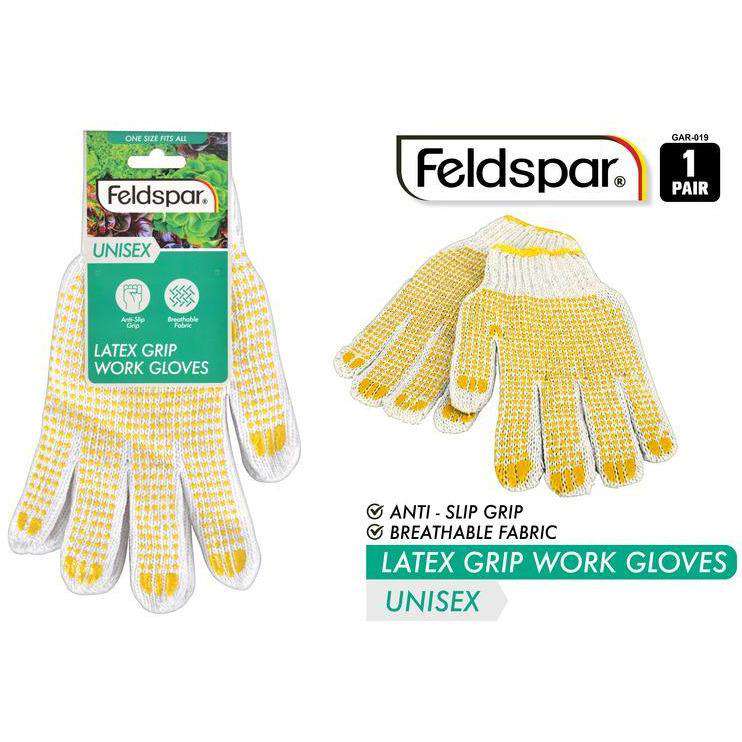 Buy Latex Grip Work Gloves Anti Slip Grip Breathable Fabric | Dollars and Sense