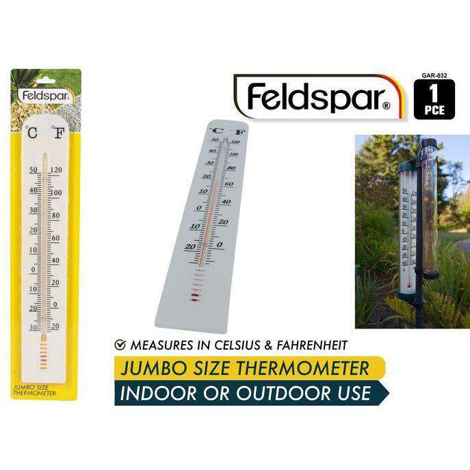 Indoor & Outdoor Plastic Thermometer - Jumbo