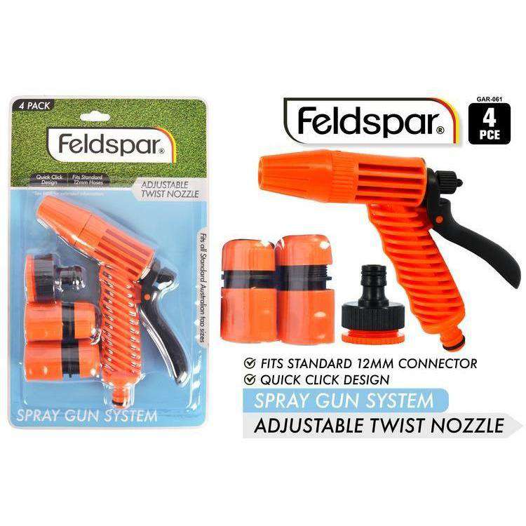 Buy Spray Gun Adjustable Twist Nozzle Fits 12mm Hose 4pcs | Dollars and Sense