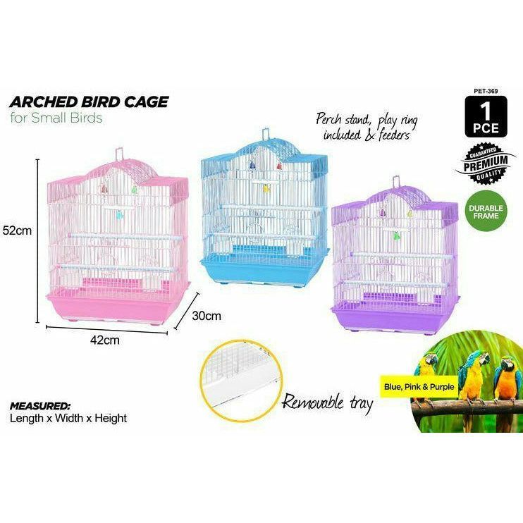 Arched Bird Cage Small - 37x28x45cm 1 Piece Assorted - Dollars and Sense