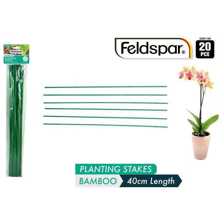 Buy Bamboo Planting Flower Stakes 40cm 20pcs | Dollars and Sense
