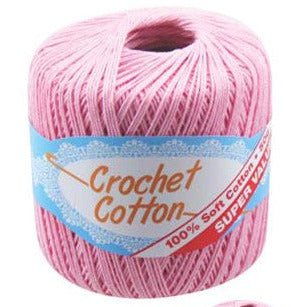 Crochet Cotton Baby Pink Two - Dollars and Sense