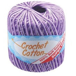 Crochet Cotton Multi - Purple SKU WIN-098 - Dollars and Sense