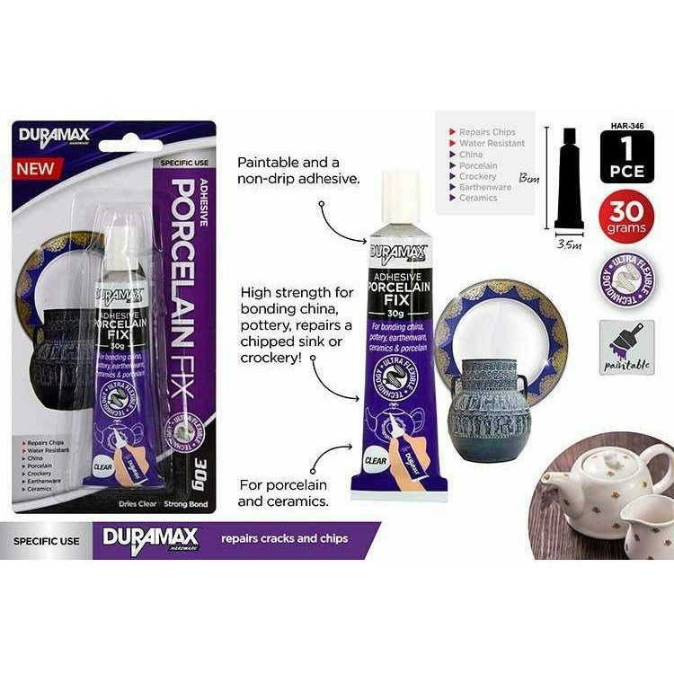 Adhesive Porcelain Ceramic Fix Glue - 30g 1 Piece - Dollars and Sense