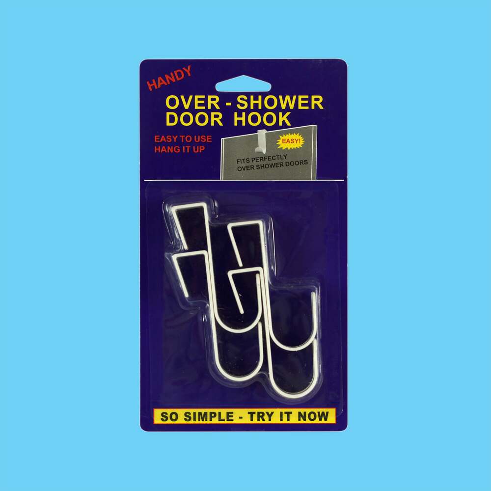 Over Shower Door Hook - 4 Pack 1 Piece - Dollars and Sense