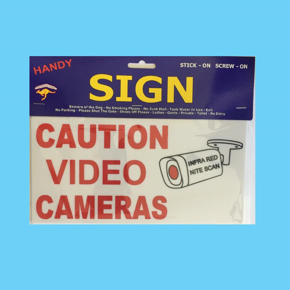 Sign Large Caution Camera Surveillance - 1 Piece - Dollars and Sense