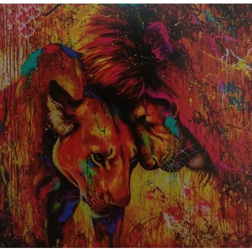 Cross Stitch Set Lions - Dollars and Sense