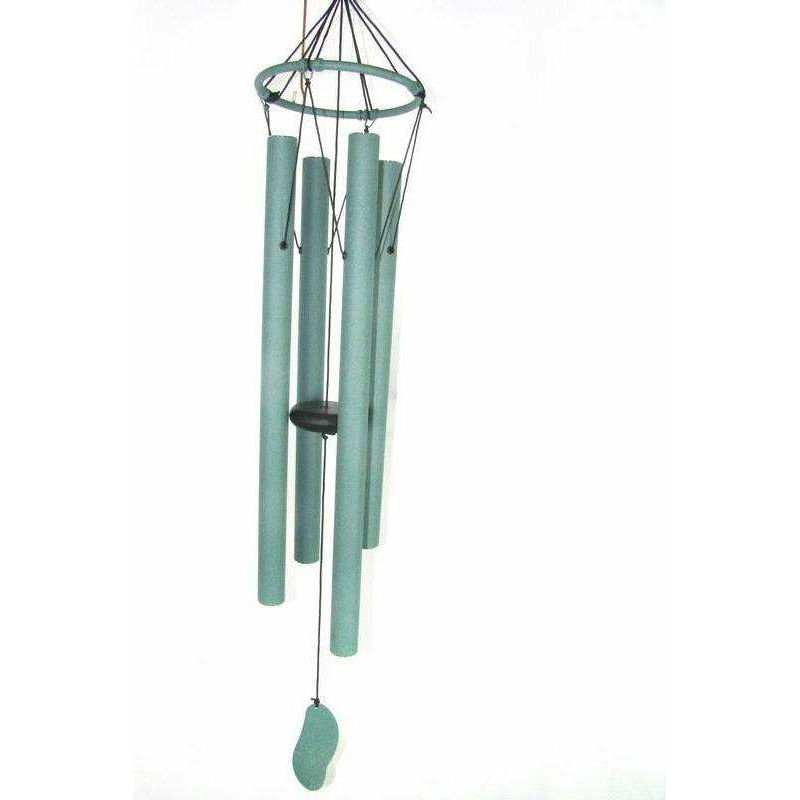 Green Classic Tuned 4 Tube Wind Chime Natures Melody 85cm - Dollars and Sense