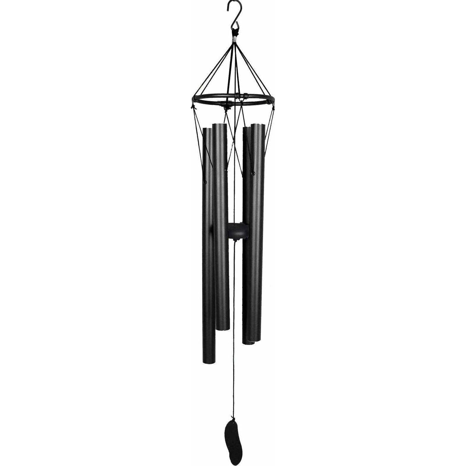 Black Metal Harmonious Tuned Wind Chime 85cm - Dollars and Sense