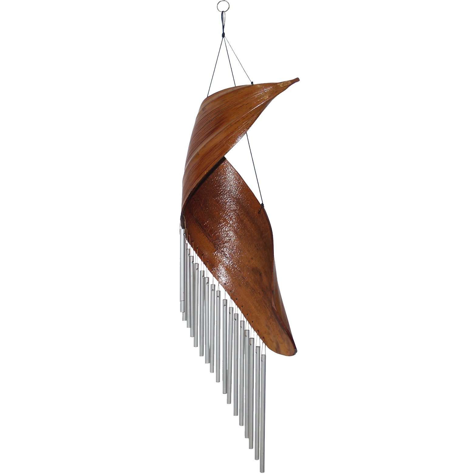 Swirly Bamboo Leaf Wind Chime - Dollars and Sense