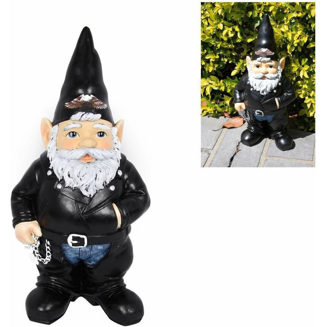 Biker Garden Gnome 35cm - Dollars and Sense