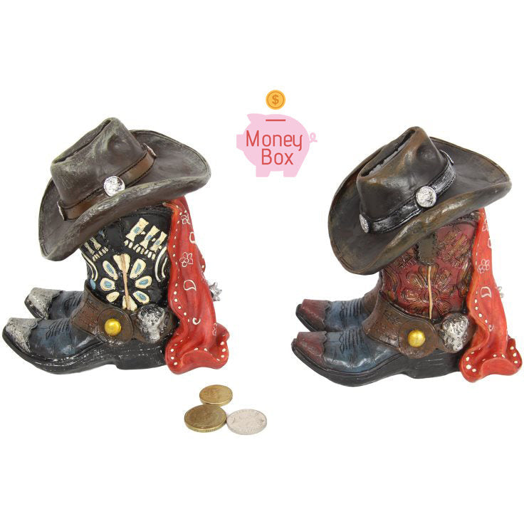 Cowboy Boot Money Box - Dollars and Sense