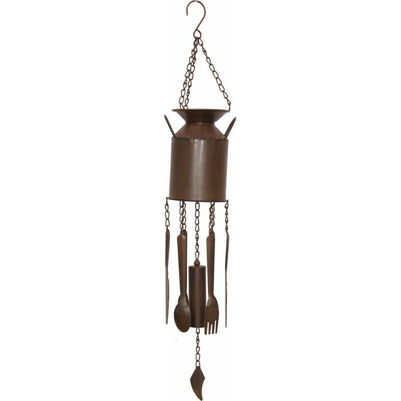 Wind Chime Cast Iron Milk Can - 70cm - Dollars and Sense