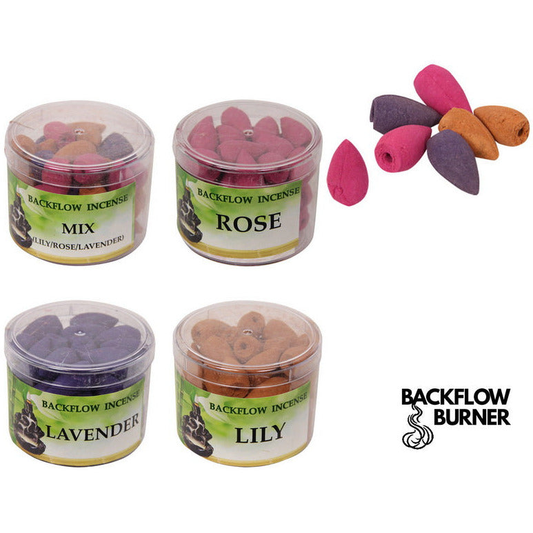 Backflow Incense Burner Cones in Tub - Dollars and Sense