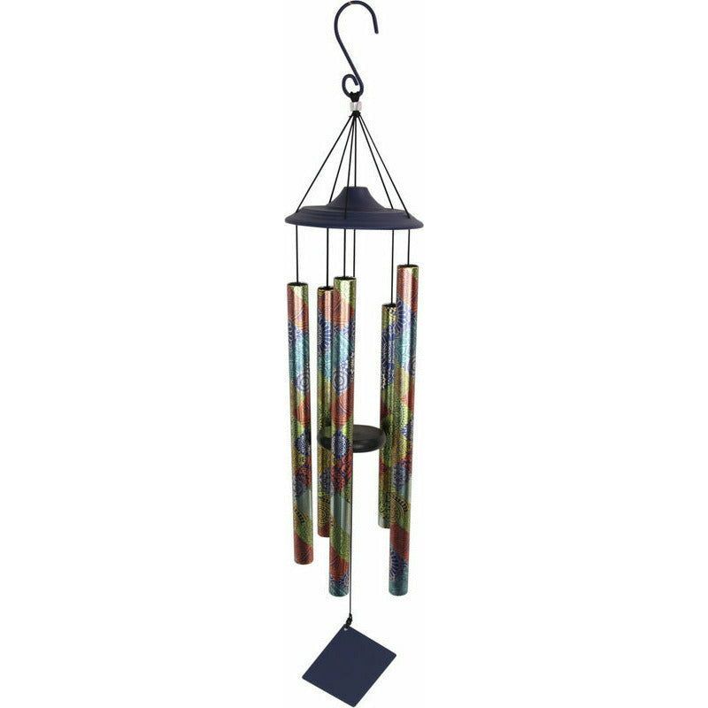 Wind Chime Tuned 5 Tube Mandala - 90cm - Dollars and Sense