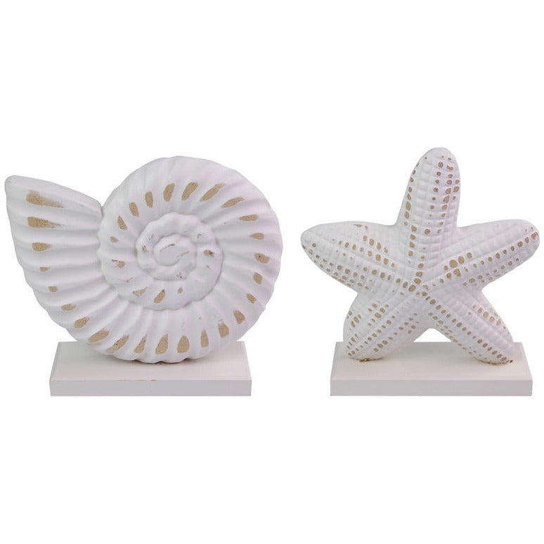 Shell or Starfish White D̩cor - Dollars and Sense