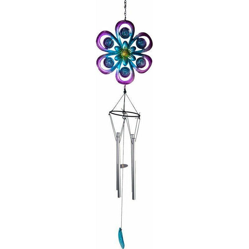 Colourful Flower 4 Tube Wind Chime - 1 Piece - Dollars and Sense