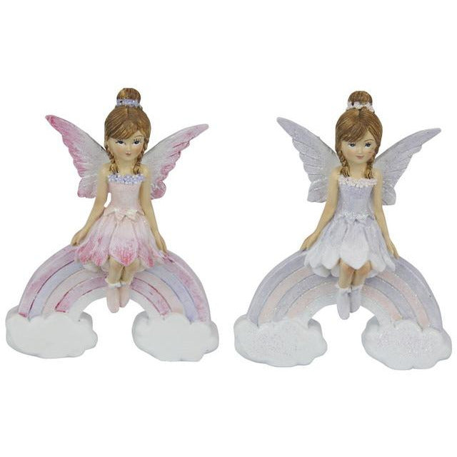 Fairy Sitting on Rainbow Assorted 11.5cm Default Title