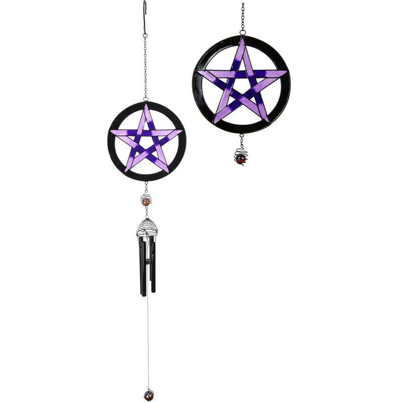 Purple Pentagram Wind Chime Default Title