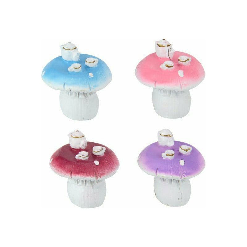 Fairy Garden Tea Party on Mushroom - 5cm 1 Piece Assorted - Dollars and Sense